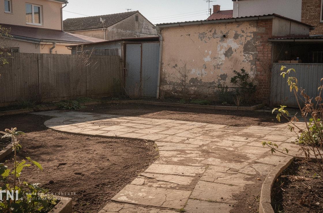 Before landscape courtyard