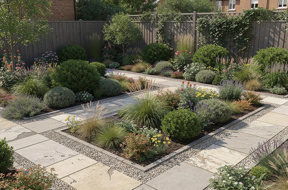 After landscape courtyard