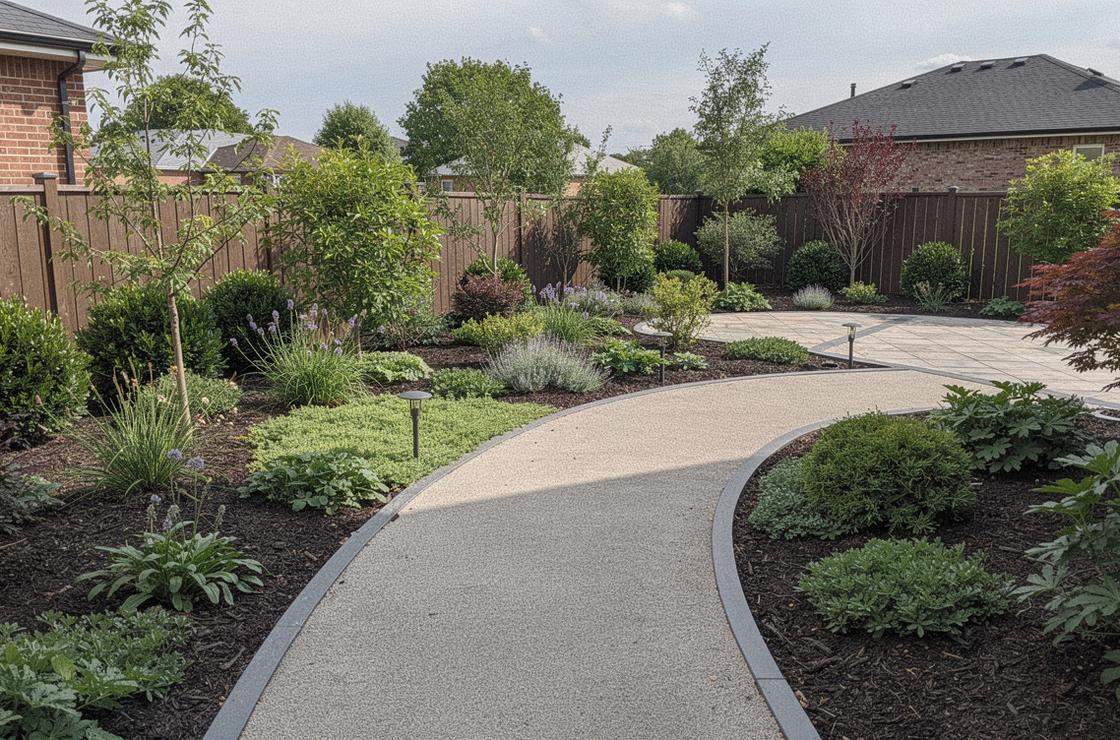 After path and garden